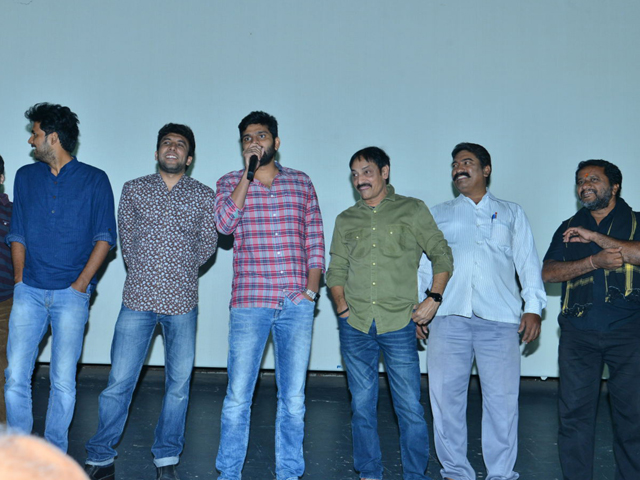 Mental Madhilo Movie Team at Sandhya Theater